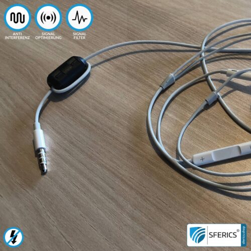 Ferritkern Filter gegen Elektrosmog im Headsetkabel | schwarz, klickbar, für 5 mm Kabel | GRATIS 1 Stück als Geschenk! 12 Ferritkern Filter gegen Elektrosmog im Headsetkabel | schwarz, klickbar, für 5 mm Kabel | GRATIS 1 Stück als Geschenk!