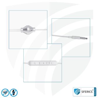 Luftkabel Anti Elektrosmog Monaural Headset mit Mikrofon | In-Ear-Headset AirTube zur Reduktion von EMF am Kopf | Klinkenstecker | Prädestiniert fürs Callcenter, Security, usw. 9 Luftkabel Anti Elektrosmog Monaural Headset mit Mikrofon | In-Ear-Headset AirTube zur Reduktion von EMF am Kopf | Klinkenstecker | Prädestiniert fürs Callcenter, Security, usw.