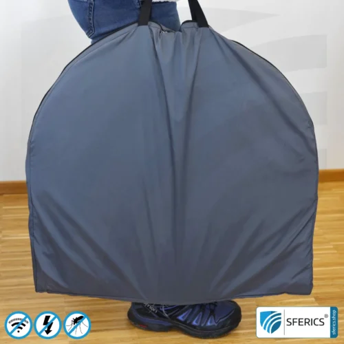 Abschirmzelt SAFECAVE Pop Up Wurfzelt | Anti Elektrosmog Vollschutz | Mobiler Strahlenschutz gegen WLAN, Handy, LTE, 5G, ... mit Wirkungsgrad bis zu 99,99 % (44 dB) | erdbar 10 Abschirmzelt SAFECAVE Pop Up Wurfzelt | Anti Elektrosmog Vollschutz | Mobiler Strahlenschutz gegen WLAN, Handy, LTE, 5G, ... mit Wirkungsgrad bis zu 99,99 % (42 dB) | NF erdbar