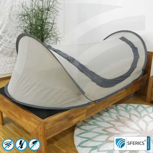 Abschirmzelt SAFECAVE Pop Up Wurfzelt | Anti Elektrosmog Vollschutz | Mobiler Strahlenschutz gegen WLAN, Handy, LTE, 5G, ... mit Wirkungsgrad bis zu 99,99 % (44 dB) | erdbar 7 Abschirmzelt SAFECAVE Pop Up Wurfzelt | Anti Elektrosmog Vollschutz | Mobiler Strahlenschutz gegen WLAN, Handy, LTE, 5G, ... mit Wirkungsgrad bis zu 99,99 % (42 dB) | NF erdbar