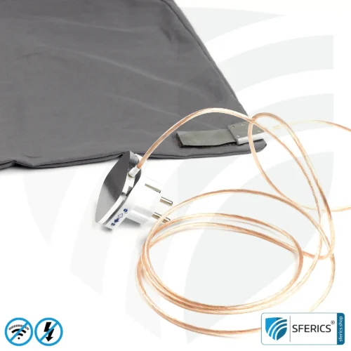 Abschirmende Bettwäsche im Set | mobiler Strahlenschutz gegen WLAN, Handy, LTE, 5G, ... mit Wirkungsgrad über 99,99 % (42 dB) | NF erdbar 11 Abschirmende Bettwäsche | Mobiler Strahlenschutz gegen WLAN, Handy, LTE, 5G, ... mit Wirkungsgrad über 99,99 % (42 dB) | NF erdbar