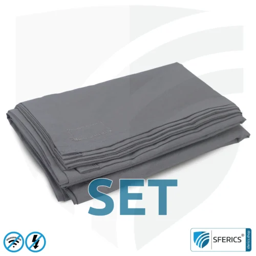 Abschirmende Decke im Set | Mobiler Strahlenschutz gegen WLAN, Handy, LTE, 5G, ... mit Wirkungsgrad über 99,99 % (42 dB) | NF erdbar 1 Abschirmende Decke im Set | Mobiler Strahlenschutz gegen WLAN, Handy, LTE, 5G, ... mit Wirkungsgrad über 99,99 % (42 dB) | NF erdbar