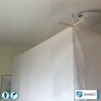 Abschirmender Baldachin Elektrosmog EMF | DOPPELBETT bzw. GRAND KING SIZE | Abschirmwirkung HF bis 99,99 % (40 dB) | SFERICS® invest4life Programm | Hohe Reduktion von Handystrahlung, WLAN, usw. 11 Abschirmender Baldachin Elektrosmog FUNK | DOPPELBETT bzw. GRAND KING SIZE | Abschirmung Funk bis 99,99 % (40 dB). Wirkungsvoll gegen Handystrahlung, WLAN, usw.