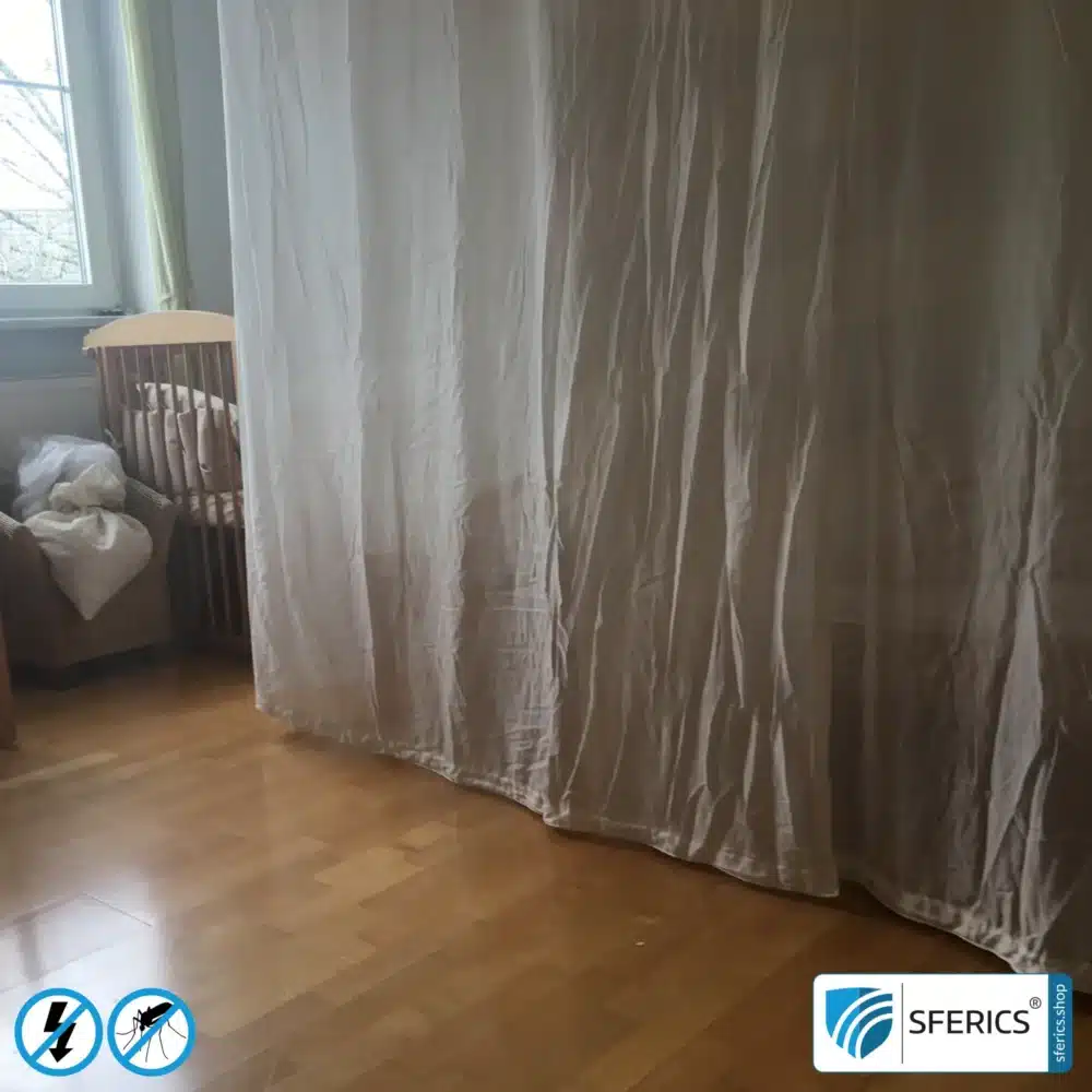 Abschirmender Baldachin Elektrosmog FUNK | DOPPELBETT bzw. GRAND KING SIZE | Abschirmung Funk bis 99,99 % (40 dB). Wirkungsvoll gegen Handystrahlung, WLAN, usw.