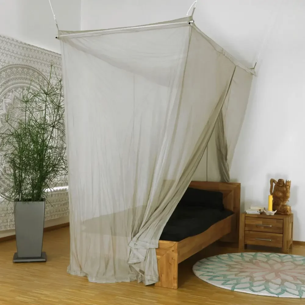 Abschirmender Baldachin Elektrosmog PRO | EINZELBETT | Abschirmung Funk über 99,99 % (48 dB). Erdbar. Wirkungsvoll gegen 5G! Feedbild.