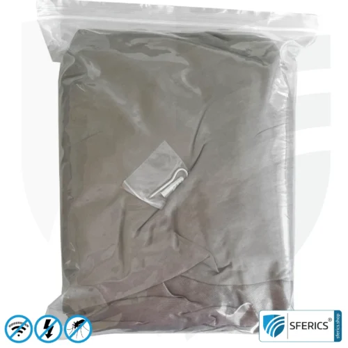 Abschirmender Baldachin Elektrosmog BUDGET | DOPPELBETT, Pyramidenform | Abschirmung EMF über 99,99 % (44 dB) | Erdbar NF | Made in China 9 Abschirmender Baldachin Elektrosmog BUDGET | DOPPELBETT | Pyramidenform | Abschirmung Funk über 99,99 % (44 dB) | erdbar | Made in China