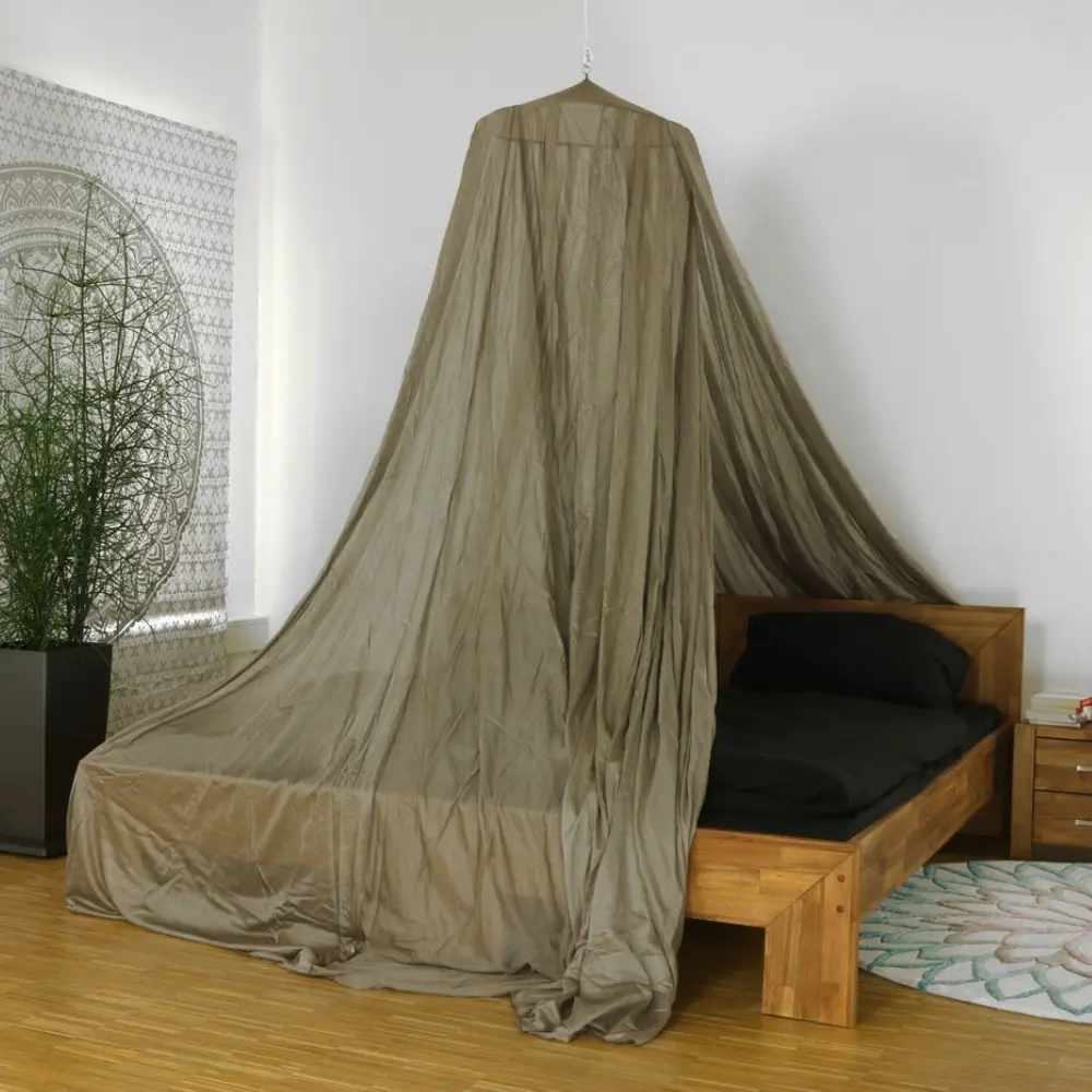 Abschirmender Baldachin Elektrosmog BUDGET | DOPPELBETT | Abschirmung Funk über 99,99 % (44 dB). Erdbar.