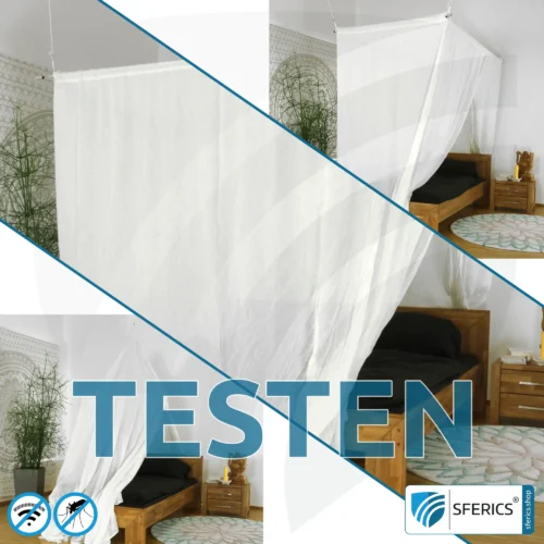 TESTEN! Abschirmender Baldachin Elektrosmog EMF für 14 Tage risikofrei mieten | Wähle aus 3 Set's | Abschirmwirkung HF bis 99,99 % (40 dB) | Hohe Reduktion von Handystrahlung, WLAN, usw. 2 TESTEN! Abschirmender Baldachin Elektrosmog FUNK für 14 Tage risikofrei mieten | Wähle aus 3 Set's | Abschirmung Funk bis zu 99,99 % (40 dB)