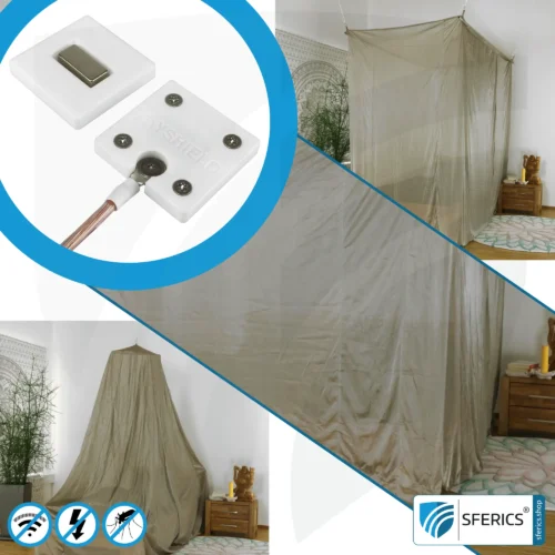 Individuelle Erweiterung vom Baldachin Elektrosmog BUDGET | Aktivierung der Erdung NF des Baldachins | Rundum Abschirmung Elektrosmog HF 9 Individuelle Erweiterung vom Baldachin Elektrosmog BUDGET | Aktivierung der Erdung NF des Baldachins | Rundum Abschirmung Elektrosmog HF