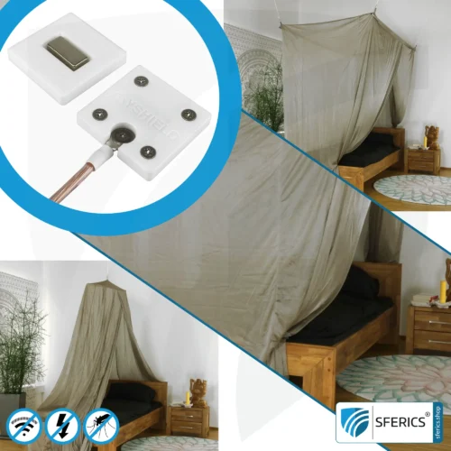 Individuelle Erweiterung vom Baldachin Elektrosmog BUDGET | Aktivierung der Erdung NF des Baldachins | Rundum Abschirmung Elektrosmog HF 1 Individuelle Erweiterung vom Baldachin Elektrosmog BUDGET | Aktivierung der Erdung NF des Baldachins | Rundum Abschirmung Elektrosmog HF