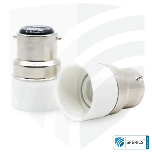 Universal Adapter Leuchtmittel | E14 Leuchtmittel auf B22 Bajonett Sockel 1 Universal Adapter Leuchtmittel | E14 Leuchtmittel auf B22 Bajonett Sockel