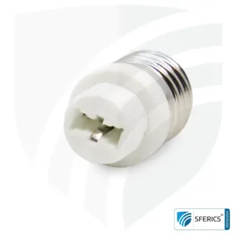 Universal Adapter Leuchtmittel | G9 Leuchtmittel auf E27 Sockel 11 Universal Adapter Leuchtmittel | G9 Leuchtmittel in E27 Fassung