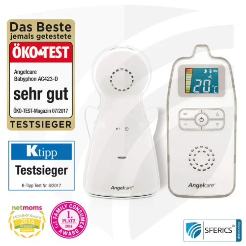 Angelcare 423-D Audio Babyphone | EMF strahlungsarm | maximale Reduktion von Elektrosmog 7 Angelcare 423-D Audio Babyphone | strahlungsarm durch maximale Reduktion von Elektrosmog EMF