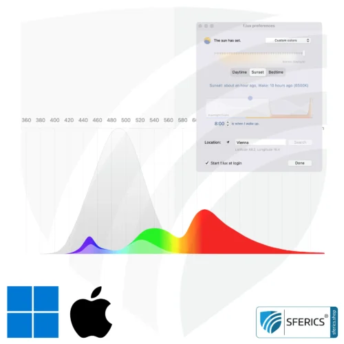 f.lux® | automatische augenfreundliche Farbanpassung nach Tageszeit | Blaulichtkalibierung für den PC | kostenlos downloaden für Windows und MacOS 5 f.lux® | automatische augenfreundliche Farbanpassung nach Tageszeit | Blaulichtkalibierung für den PC | kostenlos downloaden für Windows und MacOS