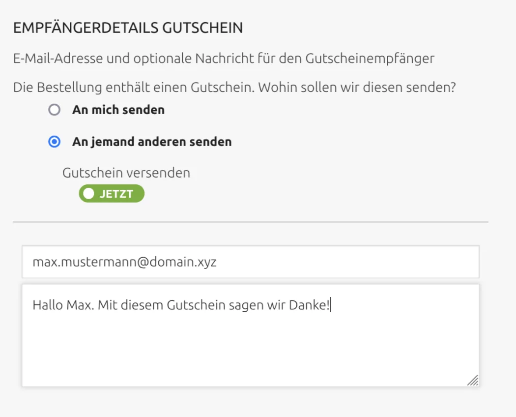 150 Euro Gutschein mit Nachricht 150 Euro Gutschein mit Nachricht