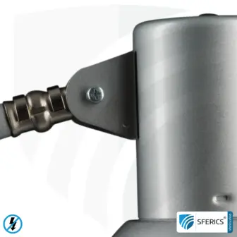 Geschirmte Lampe LONDON im Design SILBER | Schreibtischlampe für den hellen Arbeitplatz oder als geniale Werklampe | E27 Fassung 24 Geschirmte Lampe im Design SILBER | Schreibtischlampe für den hellen Arbeitplatz oder als geniale Werklampe | E27 Fassung