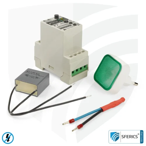 Netzfreischalter Ultima 8 | für Standbygeräte wie z.B. Rolladensteuerungen | inklusive Prüf-LED, Netzfilter x25 und Grundlastwiderstand 9 Netzabkoppler Ultima 8 | für Standbygeräte wie z.B. Rolladensteuerungen | inklusive Prüf-LED, Netzfilter x25 und Grundlastwiderstand