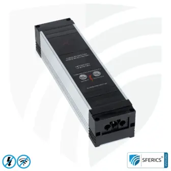 Powerline Filter für erdbaren Baldachin, Zelt und Schlafsack | Schirmungsbereich von 2 bis 68 MHz | Dämpfung von Powerline (PLC / DLAN) Frequenzen aus dem Erdungskabel 9 Powerline Filter für erdbaren Baldachin, Zelt und Schlafsack | Schirmungsbereich von 2 bis 68 MHz | Dämpfung von Powerline (PLC / DLAN) Frequenzen aus dem Erdungskabel