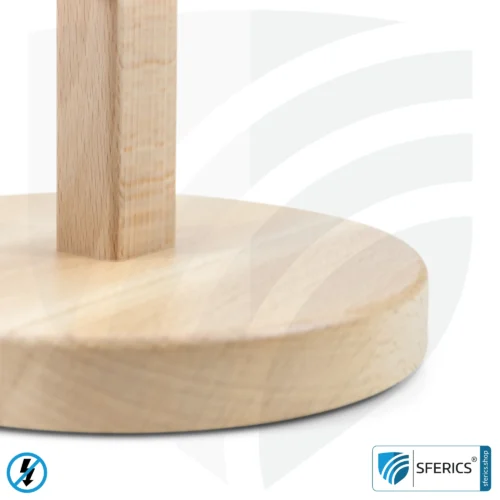 Geschirmte Tischleuchte aus Buchenholz | konische Form | Lampenschirm NATUR | aus Chintz, einem Baumwollgewebe in Leinenbindung | E27 Fassung 7 Geschirmte Tischlampe aus Buchenholz | Lampenschirm NATUR | aus Chintz, einem Baumwollgewebe in Leinenbindung | E27 Fassung