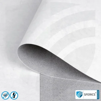 Produktmuster Materialien zur Abschirmung | bis zu 3 Materialmuster kostenlos 30 Abschirmtapete ECO P60 | Untertapete | HF Schirmdämpfung gegen Elektrosmog bis zu 60 dB