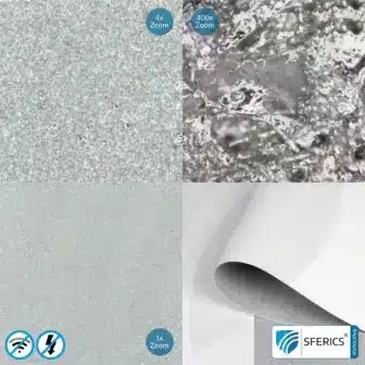 Abschirmtapete ECO P60 | Abschirmvlies | HF Schirmdämpfung gegen Elektrosmog bis zu 60 dB | TÜV SÜD geprüft | 5G ready! 5 Abschirmtapete ECO P60 | Untertapete | HF Schirmdämpfung gegen Elektrosmog bis zu 60 dB.