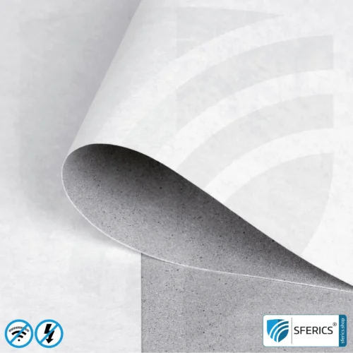 Abschirmtapete ECO P80 | Abschirmvlies | HF Schirmdämpfung gegen Elektrosmog bis zu 80 dB | TÜV SÜD geprüft | Wirkungsvoll gegen 5G! 2 Abschirmtapete ECO P80 | Untertapete | HF Schirmdämpfung gegen Elektrosmog bis zu 80 dB