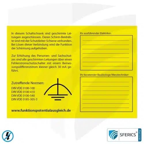 FPA Kennzeichnung zum Funktionspotentialausgleich zur Qualitätssicherung, selbstklebend | kostenlos downloaden zum Ausdrucken