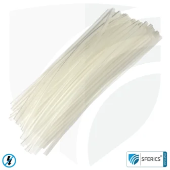 Geschirmte Hohlwanddose, flach | 47 mm | Installationsdose im Trockenbau, als Abzweigdose oder Schalterdose | halogenfrei 30 Isolierschlauch | für den blanken Schirmbeidraht vom geschirmten Installationskabel