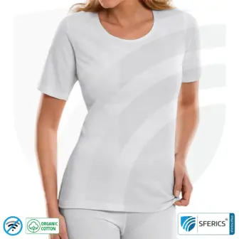 Abschirmendes ANTIWAVE Shirt für Damen | Kurzarm | Schutz bis zu 30 dB vor HF Elektrosmog (Handy, WLAN, LTE) | Ideal für elektrosensible Menschen 8 Abschirmendes ANTIWAVE Shirt für Damen | 1/4 Kurzarm | Schutz bis zu 30 dB vor HF Elektrosmog (Handy, WLAN, LTE) | Ideal für elektrosensible Menschen