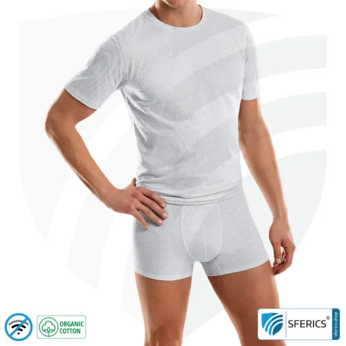 Abschirmendes ANTIWAVE Shirt für Herren | Schutz bis zu 30 dB vor HF Elektrosmog (Handy, WLAN, LTE) | Ideal für elektrosensible Menschen 8 Abschirmendes ANTIWAVE Shirt für Herren | Schutz bis zu 30 dB vor HF Elektrosmog (Handy, WLAN, LTE) | Ideal für elektrosensible Menschen