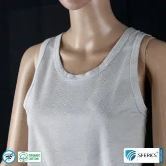Abschirmendes ANTIWAVE Tank-Top für Damen | Schutz bis zu 30 dB vor HF Elektrosmog (Handy, WLAN, LTE) | Ideal für elektrosensible Menschen 11 Abschirmendes ANTIWAVE Tank-Top für Damen | Schutz bis zu 30 dB vor HF Elektrosmog (Handy, WLAN, LTE) | Ideal für elektrosensible Menschen