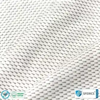 Abschirmende ANTIWAVE Shorts für Damen | Schutz bis zu 30 dB vor HF Elektrosmog (Handy, WLAN, LTE) | Ideal für elektrosensible Menschen 13 Antiwave Abschirmstoff aus Organic Cotton, weiss