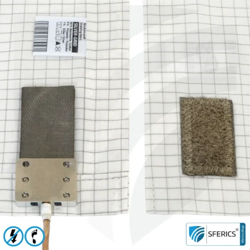 Schlafhülle | 90 x 260 cm | Abschirmung niederfrequenter elektrischer Wechselfelder | ermöglicht Erdkontakt* | Nicht geeignet zur Abschirmung von WLAN, LTE, 5G, usw.! 9 Bettlaken Erdung | Abschirmung niederfrequenter elektrischer Wechselfelder NF | ermöglicht Erdkontakt* | Nicht geeignet für EMF Abschirmungen!