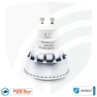 5 Watt LED Spot Pure-Z-Retro | Hell wie 40 Watt, 380 Lumen | CRI >90 | flimmerfrei | warmweiß | GU10 14 5 Watt LED Spot Pure-Z-Retro | Hell wie 40 Watt, 380 Lumen | CRI über 90 | flimmerfrei | warmweiß | GU10