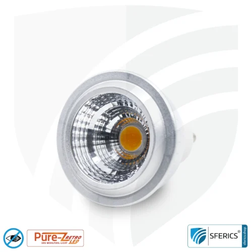 5 Watt LED Spot Pure-Z-Retro | Hell wie 40 Watt, 380 Lumen | CRI >90 | flimmerfrei | warmweiß | GU10 18 5 Watt LED Spot Pure-Z-Retro | Hell wie 40 Watt, 380 Lumen | CRI über 90 | flimmerfrei | warmweiß | GU10