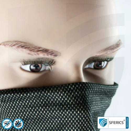 Abschirmender, elastischer ANTIWAVE Schlauchschal Scarf | Schutz vor Elektrosmog HF mit Wirkungsgrad bis 99,9 % | Abschirmstoff mit Silber für antibakterielle Wirkung durch Silberionen 24 ANTIWAVE abschirmender, elastischer Schlauchschal Scarf | Schutz vor Elektrosmog HF mit Wirkungsgrad bis 99,9 % | Abschirmstoff mit Silber für antibakterielle Wirkung durch Silberionen.