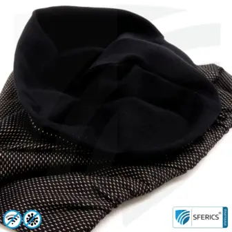 Abschirmender, elastischer ANTIWAVE Schlauchschal Scarf | Schutz vor Elektrosmog HF mit Wirkungsgrad bis 99,9 % | Abschirmstoff mit Silber für antibakterielle Wirkung durch Silberionen 27 ANTIWAVE abschirmender, elastischer Schlauchschal Scarf | Schutz vor Elektrosmog HF mit Wirkungsgrad bis 99,9 % | Abschirmstoff mit Silber für antibakterielle Wirkung durch Silberionen.