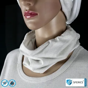 Abschirmender, elastischer ANTIWAVE Schlauchschal Scarf | Schutz vor Elektrosmog HF mit Wirkungsgrad bis 99,9 % | Abschirmstoff mit Silber für antibakterielle Wirkung durch Silberionen 28 ANTIWAVE abschirmender, elastischer Schlauchschal Scarf | Schutz vor Elektrosmog HF mit Wirkungsgrad bis 99,9 % | Abschirmstoff mit Silber für antibakterielle Wirkung durch Silberionen