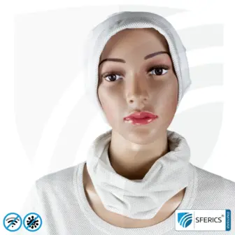 Abschirmender, elastischer ANTIWAVE Schlauchschal Scarf | Schutz vor Elektrosmog HF mit Wirkungsgrad bis 99,9 % | Abschirmstoff mit Silber für antibakterielle Wirkung durch Silberionen 19 ANTIWAVE abschirmender, elastischer Schlauchschal Scarf | Schutz vor Elektrosmog HF mit Wirkungsgrad bis 99,9 % | Abschirmstoff mit Silber für antibakterielle Wirkung durch Silberionen
