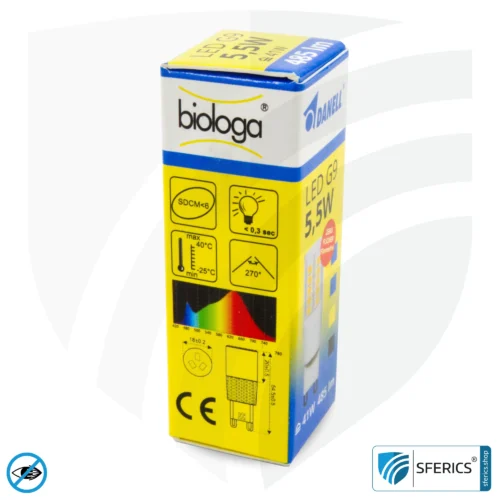 5,5 Watt LED G9 | Hell wie 41 Watt, 485 Lumen | CRI 95 | flimmerfrei | warmweiß | Alternative zu Hochvolt Halogen G9 23 5,5 Watt LED G9 | Hell wie 41 Watt, 485 Lumen | CRI 95 | flimmerfrei | warmweiß | Alternative zu Hochvolt Halogen G9