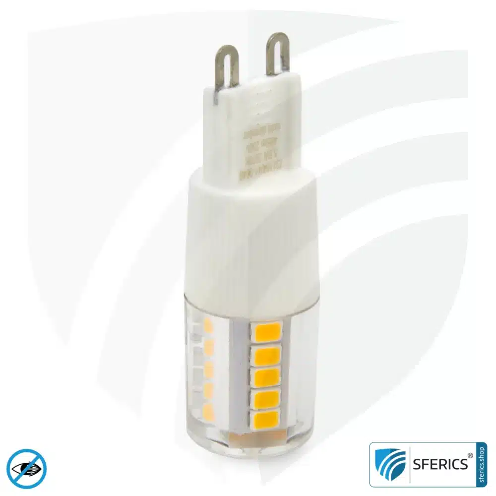 5,5 Watt LED G9 | Hell wie 41 Watt, 485 Lumen | CRI 95 | flimmerfrei | warmweiß | Alternative zu Hochvolt Halogen G9