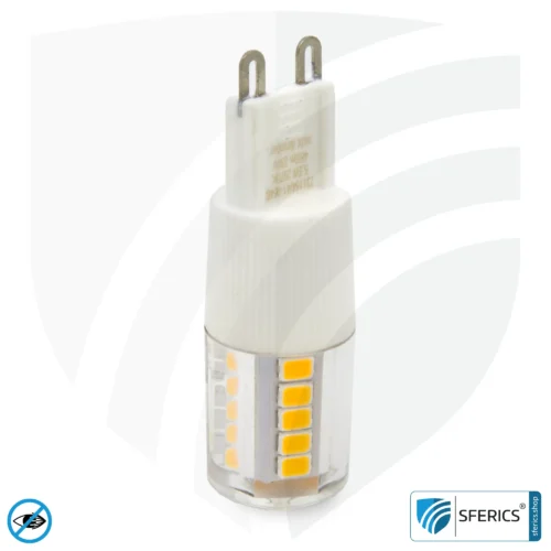 5,5 Watt LED G9 | Hell wie 41 Watt, 485 Lumen | CRI 95 | flimmerfrei | warmweiß | Alternative zu Hochvolt Halogen G9 17 5,5 Watt LED G9 | Hell wie 41 Watt, 485 Lumen | CRI 95 | flimmerfrei | warmweiß | Alternative zu Hochvolt Halogen G9