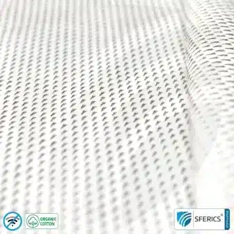 NEW ANTIWAVE OC Abschirmstoff | hellgrau | Ideal für Bekleidung und Unterbekleidung | HF Schirmdämpfung gegen Elektrosmog bis 33 dB | 5G ready! 22 NEW ANTIWAVE OC Abschirmstoff | Ideal zur Herstellung von Bekleidung und Unterbekleidung | hellgrau | HF Schirmdämpfung gegen Elektrosmog bis 33 dB | 5G ready!