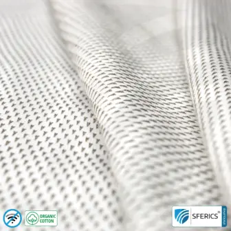 NEW ANTIWAVE OC Abschirmstoff | hellgrau | Ideal für Bekleidung und Unterbekleidung | HF Schirmdämpfung gegen Elektrosmog bis 33 dB | 5G ready! 18 NEW ANTIWAVE OC Abschirmstoff | Ideal zur Herstellung von Bekleidung und Unterbekleidung | hellgrau | HF Schirmdämpfung gegen Elektrosmog bis 33 dB | 5G ready!