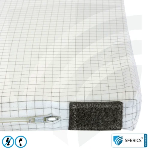 Sitzunterlage, gepolstert | Abschirmung niederfrequenter elektrischer Wechselfelder | ermöglicht Erdkontakt* | Nicht geeignet zur Abschirmung von WLAN, LTE, 5G, usw.! 8 Sitzunterlage | Abschirmung niederfrequenter elektrischer Wechselfelder | ermöglicht Erdkontakt* | Nicht geeignet zur Abschirmung von WLAN, LTE, 5G, usw.!