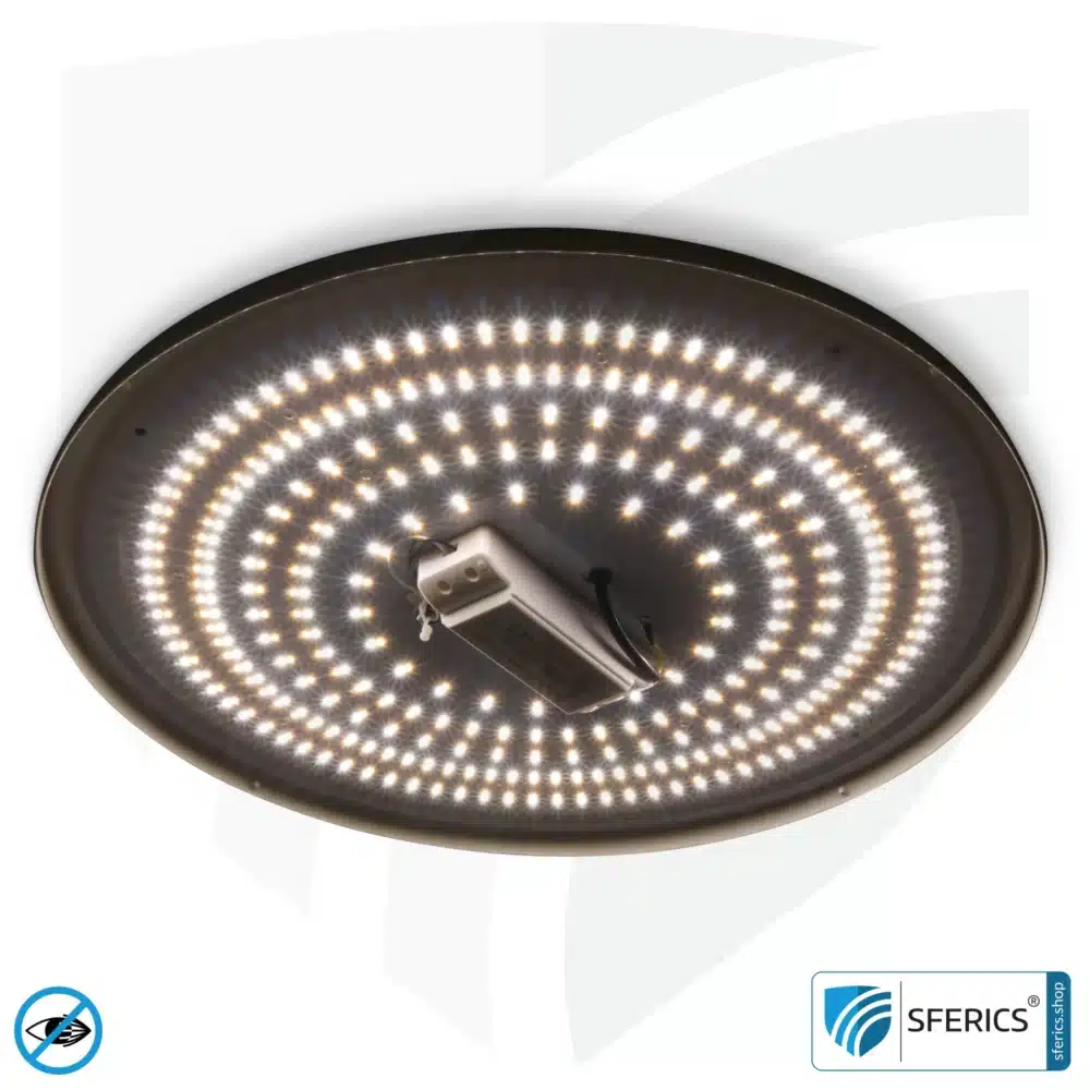 LED Vollspektrum Deckenleuchte SUNNY mit Fernbedienung | bis 4000 Lumen, dimmbar | bis 5900 Kelvin, farbveränderbar | CRI 95 | traumhaftes Licht im Wohnzimmer und Homeoffice