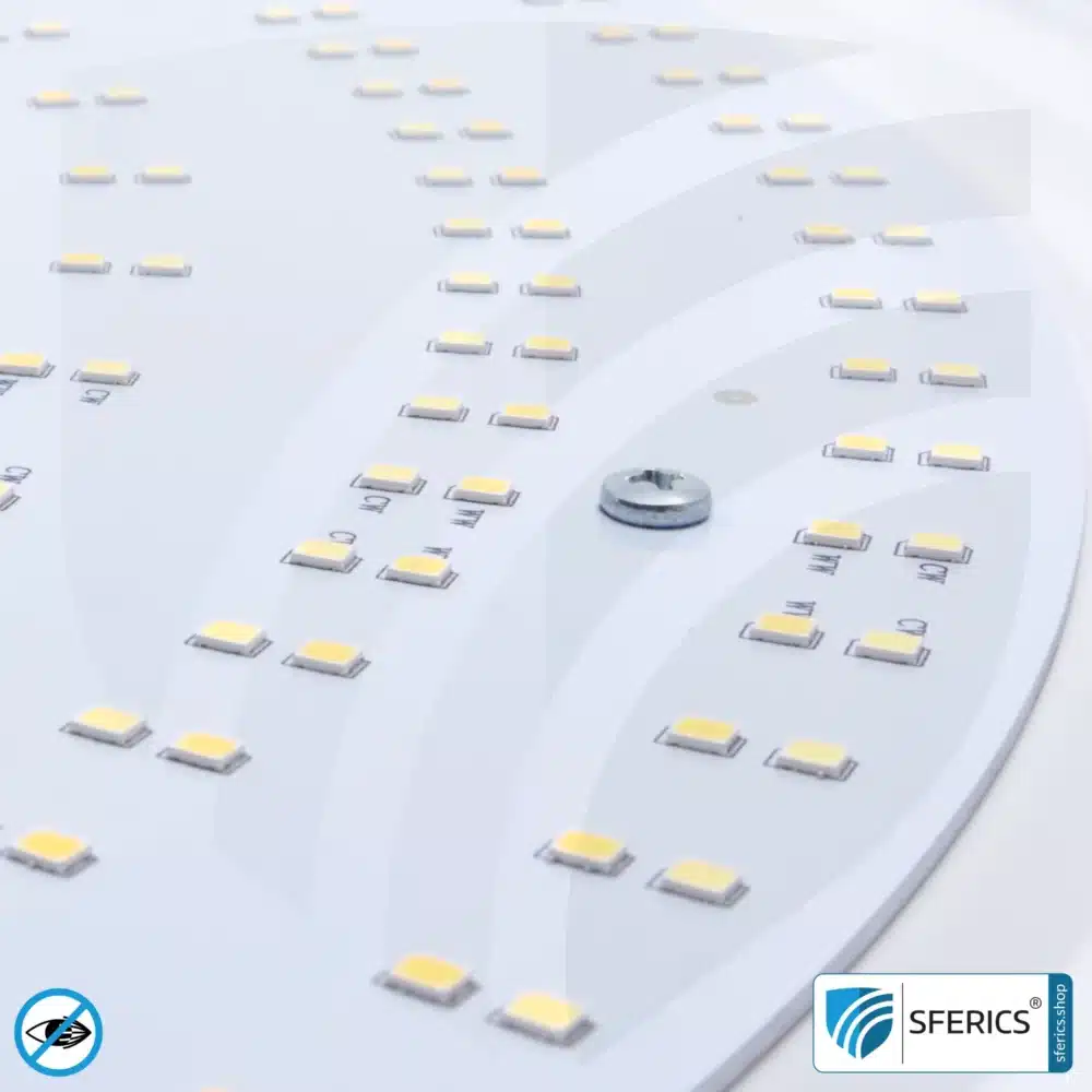 LED Vollspektrum Deckenleuchte SUNNY mit Fernbedienung | bis 4000 Lumen, dimmbar | bis 5900 Kelvin, farbveränderbar | CRI 95 | traumhaftes Licht im Wohnzimmer und Homeoffice