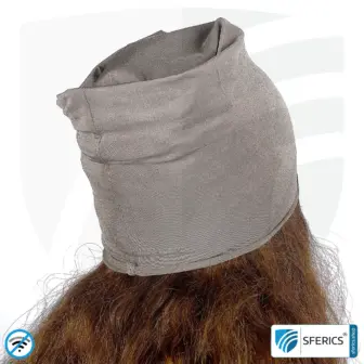 Abschirmender Kopfschutz, dehnbares Kopftuch bzw. Headgear | Schutz bis 51 dB vor HF Elektrosmog (Handy, WLAN, LTE) | Wirkungsvoll gegen 5G! 6 Abschirmender Kopfschutz, dehnbares Kopftuch bzw. Headgear | Schutz bis 51 dB vor HF Elektrosmog (Handy, WLAN, LTE) | Wirkungsvoll gegen 5G!