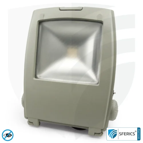 LED Fluter mit Haltebügel, grau | 35 Watt Vollspektrum Tageslicht | Schutzklasse IP65 | 3000 Lumen | flimmerfrei | CRI 95 | ideal für große natürliche Helligkeit in großen Räumen bzw. als indirekter Deckenfluter 1 LED Fluter mit Haltebügel, grau | 35 Watt Vollspektrum Tageslicht | Schutzklasse IP65 | 3000 Lumen | flimmerfrei | CRI 95 | ideal für große natürliche Helligkeit in großen Räumen bzw. als indirekter Deckenfluter