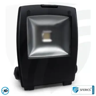 LED Fluter mit Haltebügel, schwarz | 35 Watt Vollspektrum Tageslicht | Schutzklasse IP65 | 3000 Lumen | flimmerfrei | CRI 95 | ideal für große natürliche Helligkeit in großen Räumen bzw. als indirekter Deckenfluter 15 LED Fluter mit Haltebügel, schwarz | 35 Watt Vollspektrum Tageslicht | Schutzklasse IP65 | 3000 Lumen | flimmerfrei | CRI 95 | ideal für große natürliche Helligkeit in großen Räumen bzw. als indirekter Deckenfluter